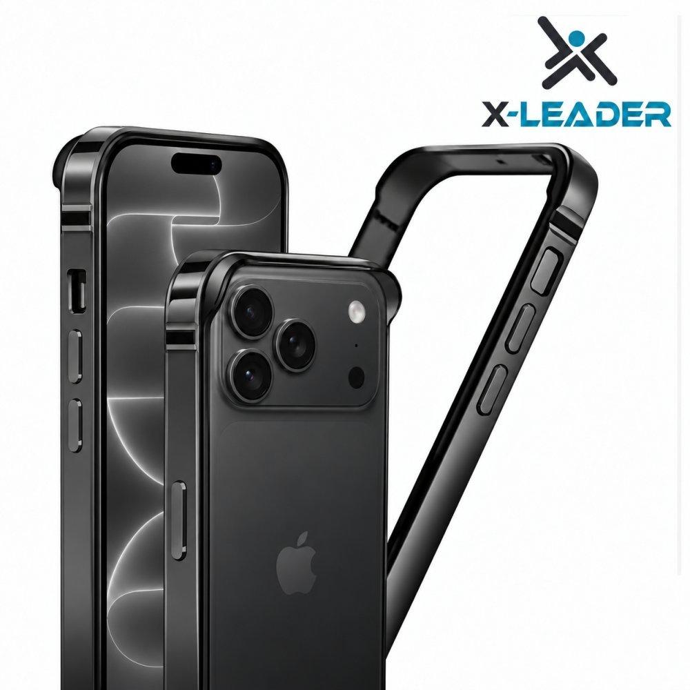 كفر x-leader لحماية iphone 18 max مع حماية الكاميرا لون اسود