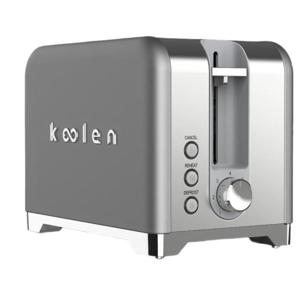 Koolen limited line 2-slice stainless steel bread toaster 930w grey - eXtra