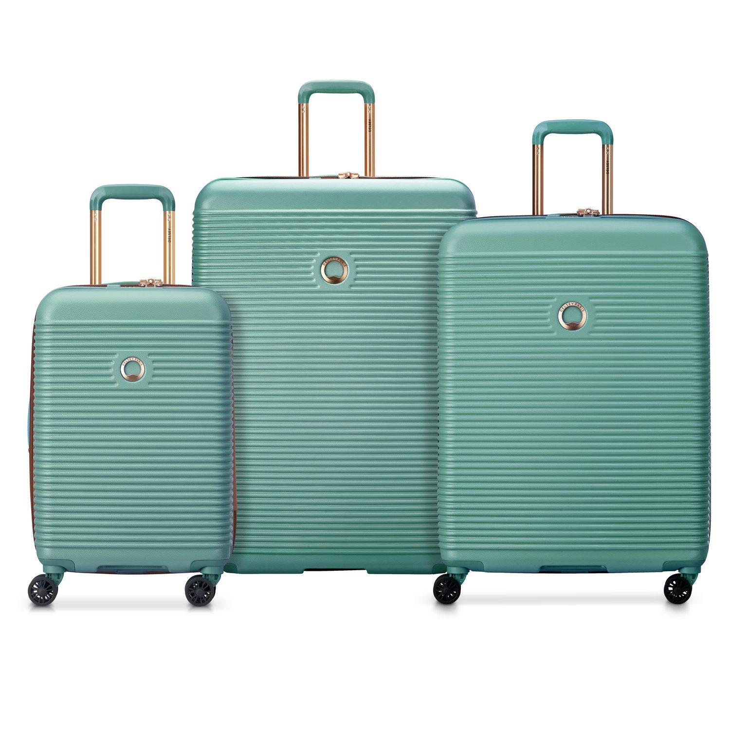 Freestyle hardcase expendable double wheel trolley suitcase 3-piece set ...