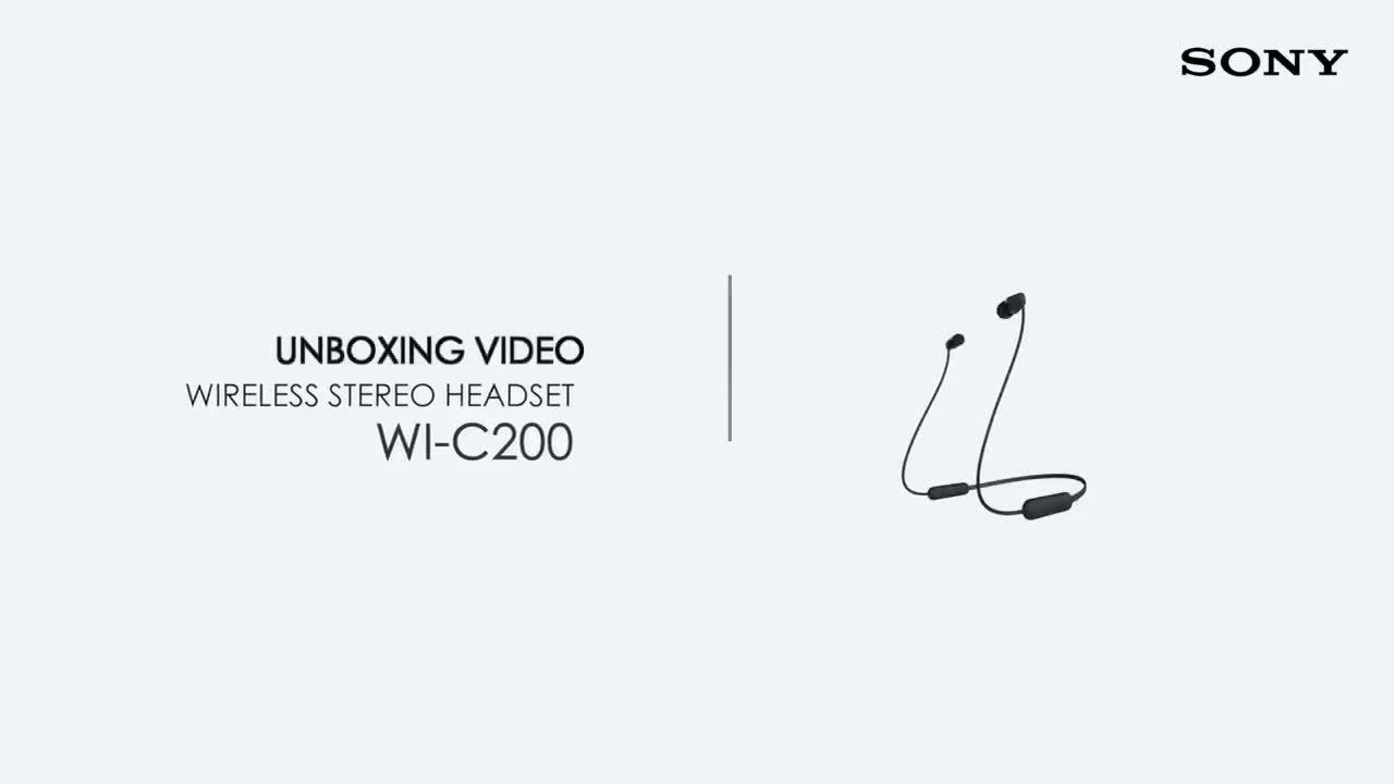 Sony WI C200 Wireless In Ear Earphones White eXtra Saudi