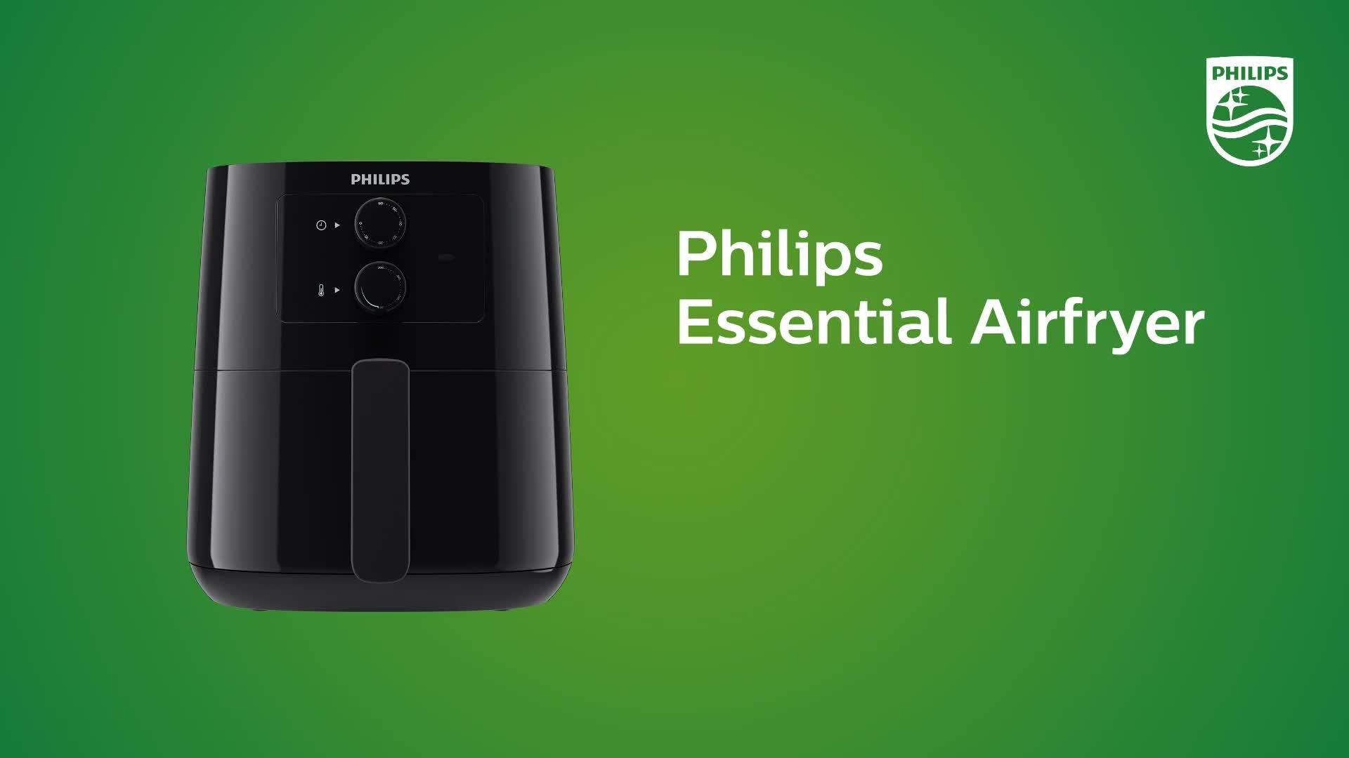 Philips Essential Healthy Fryer, 0.8Kg, 4.1L, Black - eXtra Saudi