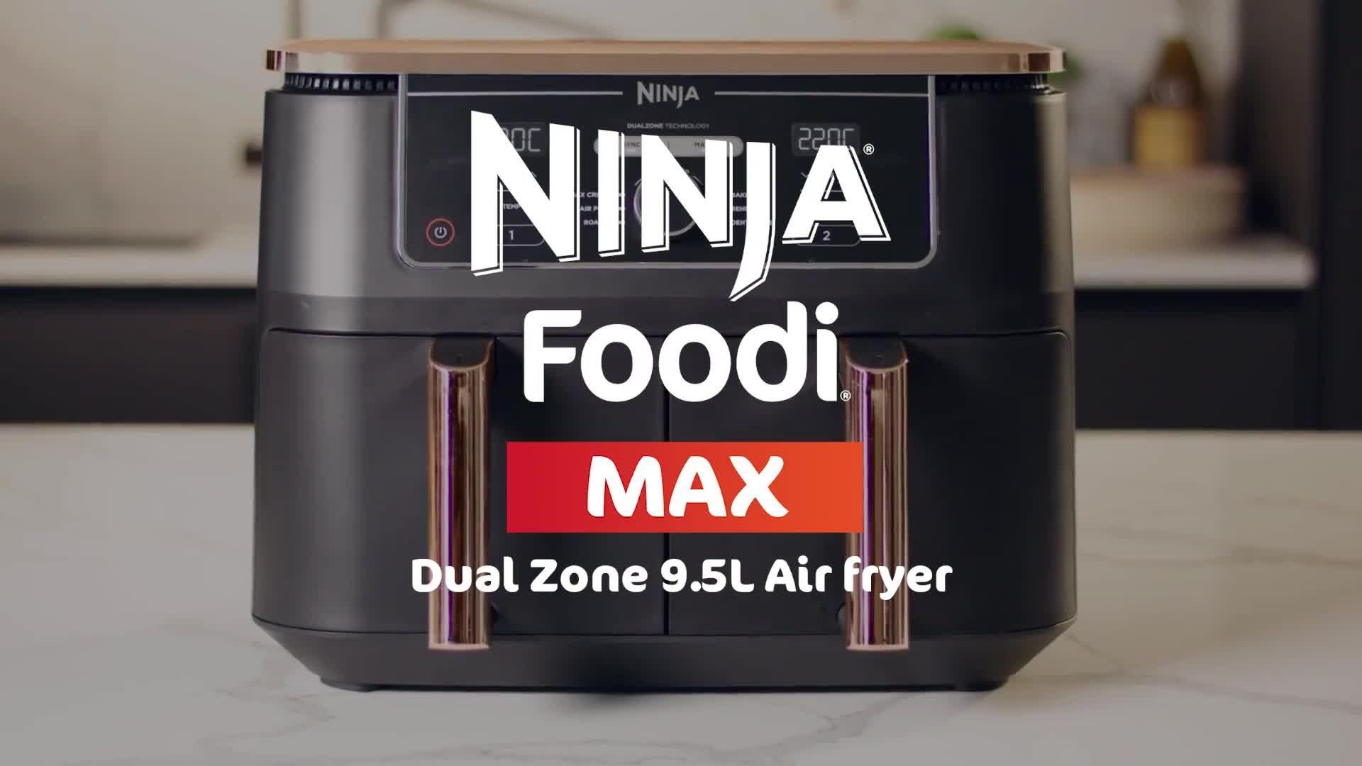 Ninja Foodi Max Dual Zone Air Fryer, 9.5L, 2470W, Black Ninja Foodi Max Dual Zone Air Fryer, 9.5L, 2470W, Black